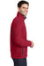 Port Authority F233 Mens Summit Full Zip Fleece Jacket Red/Black Side