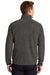Port Authority F234 Mens Heather Microfleece 1/4 Zip Sweatshirt Charcoal Black Back