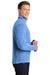 Port Authority F234 Mens Heather Microfleece 1/4 Zip Sweatshirt Royal Blue Side
