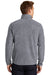 Port Authority F234 Mens Heather Microfleece 1/4 Zip Sweatshirt Navy Blue Back