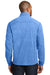 Port Authority F235 Mens Heather Microfleece Full Zip Sweatshirt Royal Blue Back