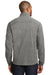 Port Authority F235 Mens Heather Microfleece Full Zip Sweatshirt Pearl Grey Back