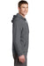 Sport-Tek F244 Mens Sport-Wick Moisture Wicking Fleece Hooded Sweatshirt Hoodie Dark Grey Side