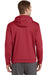 Sport-Tek F244 Mens Sport-Wick Moisture Wicking Fleece Hooded Sweatshirt Hoodie Red Back