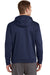 Sport-Tek F244 Mens Sport-Wick Moisture Wicking Fleece Hooded Sweatshirt Hoodie Navy Blue Back