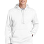 Sport-Tek Mens Sport-Wick Moisture Wicking Fleece Hooded Sweatshirt Hoodie - White