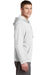 Sport-Tek F244 Mens Sport-Wick Moisture Wicking Fleece Hooded Sweatshirt Hoodie White Side