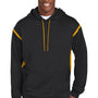 Sport-Tek Mens Tech Moisture Wicking Fleece Hooded Sweatshirt Hoodie - Black/Gold