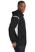 Sport-Tek F246 Mens Tech Moisture Wicking Fleece Hooded Sweatshirt Hoodie Black/White Side