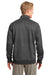 Sport-Tek F247 Mens Tech Moisture Wicking Fleece 1/4 Zip Sweatshirt Heather Graphite Grey Back