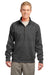 Sport-Tek F247 Mens Tech Moisture Wicking Fleece 1/4 Zip Sweatshirt Heather Graphite Grey Front