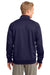 Sport-Tek F247 Mens Tech Moisture Wicking Fleece 1/4 Zip Sweatshirt Navy Blue Back