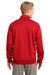 Sport-Tek F247 Mens Tech Moisture Wicking Fleece 1/4 Zip Sweatshirt Red Back