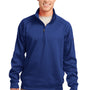 Sport-Tek Mens Tech Moisture Wicking Fleece 1/4 Zip Sweatshirt - True Royal Blue