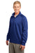 Sport-Tek F247 Mens Tech Moisture Wicking Fleece 1/4 Zip Sweatshirt Royal Blue Side