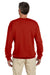 Hanes F260 Mens Ultimate Cotton PrintPro XP Crewneck Sweatshirt Red Back