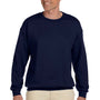 Hanes Mens Ultimate Cotton PrintPro XP Pill Resistant Crewneck Sweatshirt - Navy Blue