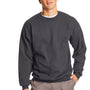 Hanes Mens Ultimate Cotton PrintPro XP Pill Resistant Crewneck Sweatshirt - Smoke Grey