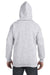 Hanes F280 Mens Ultimate Cotton PrintPro XP Full Zip Hooded Sweatshirt Hoodie Ash Grey Back