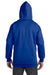 Hanes F280 Mens Ultimate Cotton PrintPro XP Full Zip Hooded Sweatshirt Hoodie Royal Blue Back
