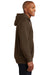 Sport-Tek F281 Mens Fleece Hooded Sweatshirt Hoodie Brown Side
