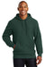 Sport-Tek F281 Mens Fleece Hooded Sweatshirt Hoodie Forest Green Front