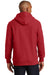 Sport-Tek F281 Mens Fleece Hooded Sweatshirt Hoodie Red Back
