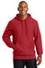 Sport-Tek F281 Mens Fleece Hooded Sweatshirt Hoodie Red Front