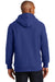 Sport-Tek F281 Mens Fleece Hooded Sweatshirt Hoodie Royal Blue Back