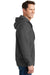 Sport-Tek F282 Mens Fleece Full Zip Hooded Sweatshirt Hoodie Heather Graphite Grey Side