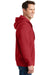 Sport-Tek F282 Mens Fleece Full Zip Hooded Sweatshirt Hoodie Red Side