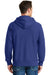 Sport-Tek F282 Mens Fleece Full Zip Hooded Sweatshirt Hoodie Royal Blue Back