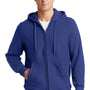 Sport-Tek Mens Fleece Full Zip Hooded Sweatshirt Hoodie - Royal Blue
