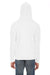 American Apparel F497W Mens Flex Fleece Full Zip Hooded Sweatshirt Hoodie White Back