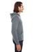 American Apparel F497W Mens Flex Fleece Full Zip Hooded Sweatshirt Hoodie Asphalt Grey Side