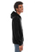 American Apparel F497W Mens Flex Fleece Full Zip Hooded Sweatshirt Hoodie Black Side