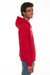 American Apparel F497W Mens Flex Fleece Full Zip Hooded Sweatshirt Hoodie Red Side