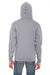 American Apparel F497W Mens Flex Fleece Full Zip Hooded Sweatshirt Hoodie Slate Grey Back