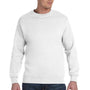 Gildan Mens DryBlend Moisture Wicking Fleece Crewneck Sweatshirt - White