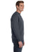 Gildan G120 Mens DryBlend Moisture Wicking Fleece Crewneck Sweatshirt Charcoal Grey Side