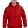 Gildan Mens DryBlend Moisture Wicking Hooded Sweatshirt Hoodie - Red