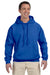Gildan G125 Mens DryBlend Moisture Wicking Hooded Sweatshirt Hoodie Royal Blue Front