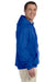 Gildan G125 Mens DryBlend Moisture Wicking Hooded Sweatshirt Hoodie Royal Blue Side