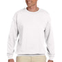Gildan Mens Fleece Crewneck Sweatshirt - White