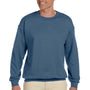 Gildan Mens Fleece Crewneck Sweatshirt - Indigo Blue