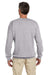 Gildan G180 Mens Fleece Crewneck Sweatshirt Sport Grey Back