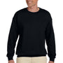 Gildan Mens Pill Resistant Fleece Crewneck Sweatshirt - Black