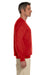 Gildan G180 Mens Fleece Crewneck Sweatshirt Red Side