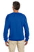 Gildan G180 Mens Fleece Crewneck Sweatshirt Royal Blue Back