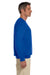 Gildan G180 Mens Fleece Crewneck Sweatshirt Royal Blue Side